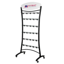 MB Metal Display Stand with 6 bars (005) (W=30.91*H=70.87 inch) - Black